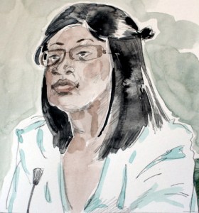 Drawing of Yvonne Chetty