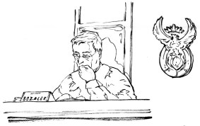 Line drawing of Judge Bozalek in the High Court