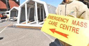 Emergency centre sign