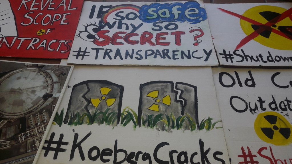 Posters with pictures and slogans